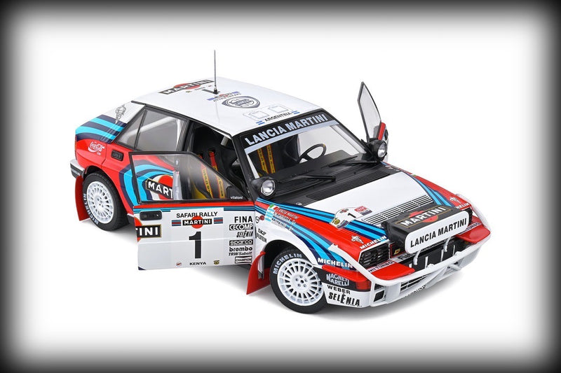 Load image into Gallery viewer, Lancia DELTA HF INTEGRALE SAFARI RALLYE KENYA 1991 SOLIDO 1:18
