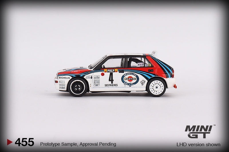 Load image into Gallery viewer, Lancia Delta HF Integrale Evoluzione Rally Monte Carlo #4 1992 (LHD) MINI GT 1:64
