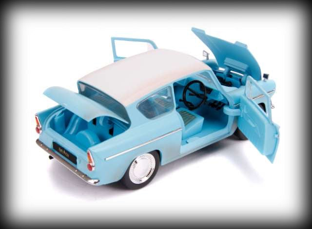 Chargez l&#39;image dans la visionneuse de la galerie, Ford Anglia with Harry Potter Figure 1959 JADA 1:24
