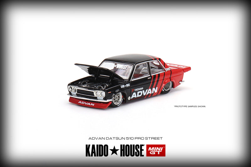 Load image into Gallery viewer, Datsun 510 Pro Street *Advan* Kaido House MINI GT 1:64
