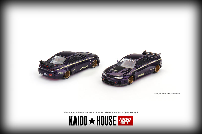 Load image into Gallery viewer, Nissan Skyline GT-R R33 Kaido Works V1 MINI GT 1:64
