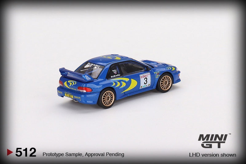 Laad de afbeelding in de Gallery-viewer, Subaru Impreza WRC97 #3 Winner Rally Sanremo 1997 (LHD) MINI GT 1:64
