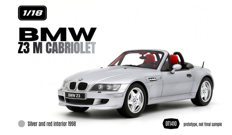 Load image into Gallery viewer, BMW Z3 M ROADSTER TITAN SILVER 1999 OTTOmobile 1:18
