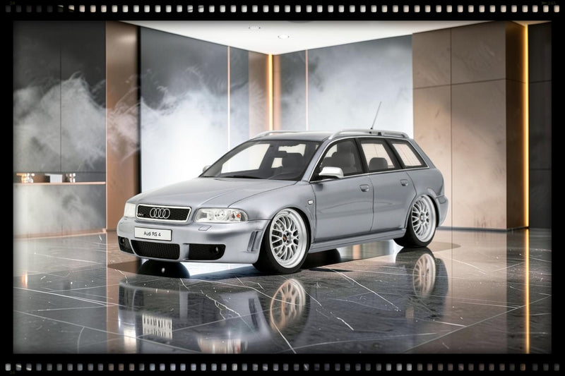 Load image into Gallery viewer, AUDI RS 4 (B5) AVANT "STANCED" AVUS SILVER 2025 OTTOmobile 1:18
