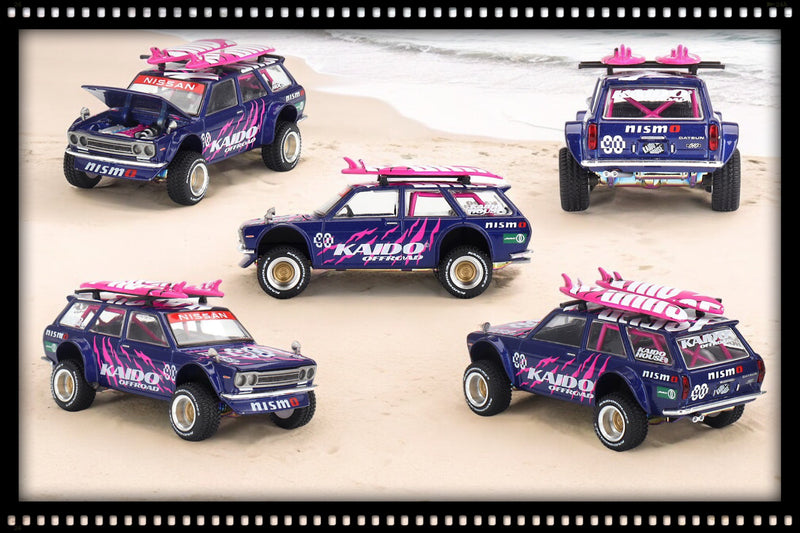 Load image into Gallery viewer, Datsun 510 WAGON 4X4 KAIDO OFFROAD V2 1969 MINI GT 1:64

