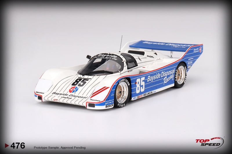 Chargez l&#39;image dans la visionneuse de la galerie, Porsche 962 #85 BAYSIDE DISPOSAL RACING LAGUNA SECA 300 KM WINNER 1987 TOP SPEED 1:18
