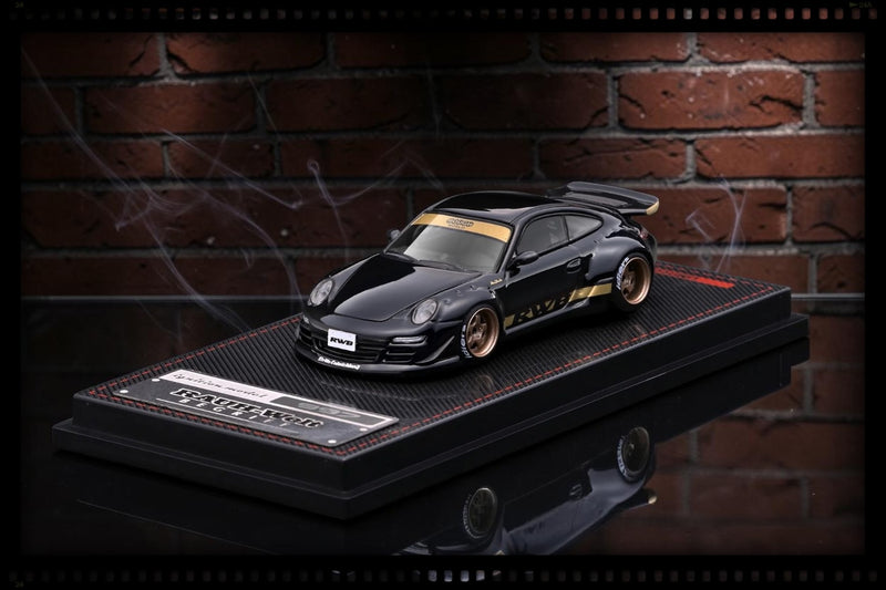 Load image into Gallery viewer, PORSCHE RWB 997 GT3 BLACK IGNITION MODEL 1:64

