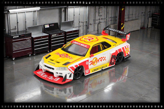 Nissan GTR (R34) LB-SUPER SILHOUETTE SKYLINE SUPPAIMAN OKINAWA 2025 (RHD) MINI GT 1:64