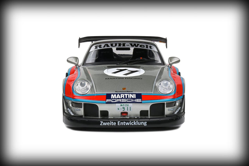 Laad de afbeelding in de Gallery-viewer, Porsche RWB BODYKIT MARTINI GRIJS 2020 SOLIDO 1:18
