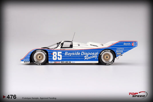 Porsche 962 #85 BAYSIDE DISPOSAL RACING LAGUNA SECA 300 KM WINNER 1987 TOP SPEED 1:18