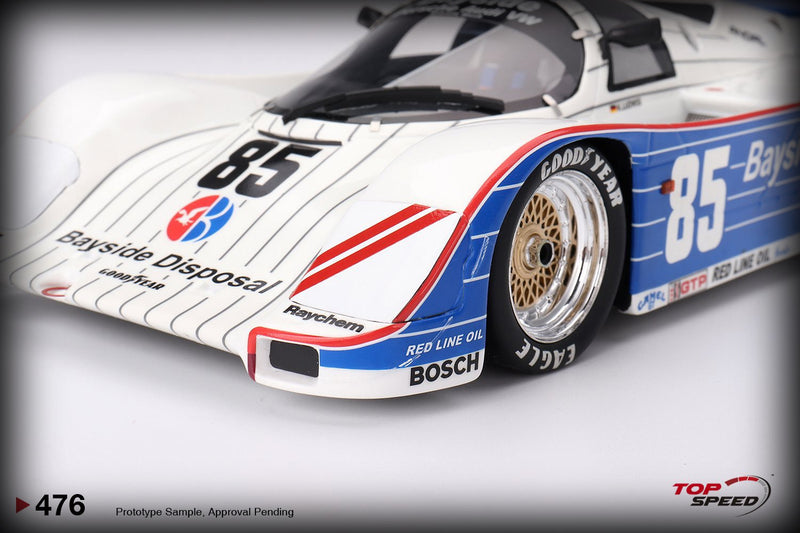 Chargez l&#39;image dans la visionneuse de la galerie, Porsche 962 #85 BAYSIDE DISPOSAL RACING LAGUNA SECA 300 KM WINNER 1987 TOP SPEED 1:18
