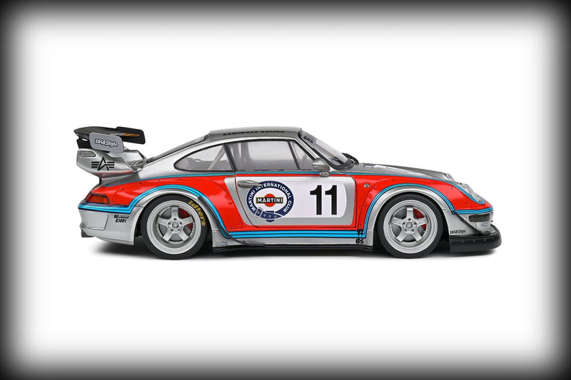 Chargez l&#39;image dans la visionneuse de la galerie, Porsche RWB CARROSSERIE MARTINI GRIS 2020 SOLIDO 1:18
