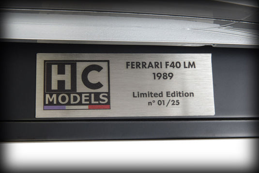 Ferrari F40 LM 1989 (BEPERKTE EDITIE 25 stuks) HC MODELS 1:8