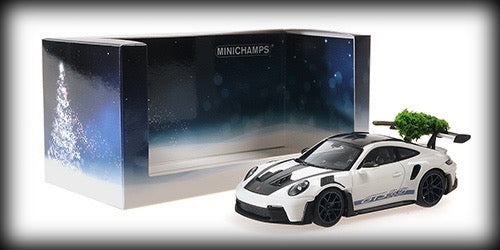 Load image into Gallery viewer, Porsche 911 (992) GT3RS 2023 + CHRISTMAS TREE Limited Edition 523 pieces MINICHAMPS 1:43
