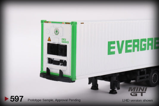 Western Star 49X with 40ft Reefer Container EVERGREEN (LHD) MINI GT 1:64