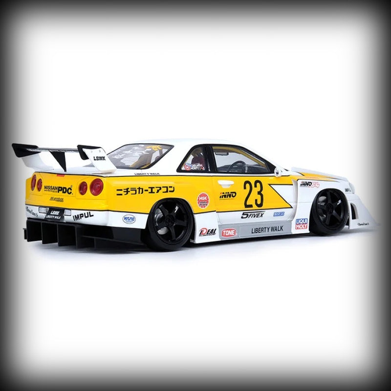 Load image into Gallery viewer, Nissan Skyline Liberty Walk ER34 Super Silhouette #23 INNO18 Models 1:18
