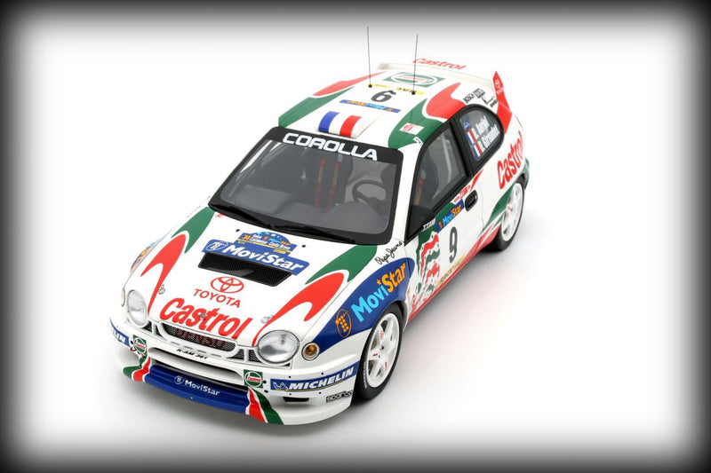 Load image into Gallery viewer, Toyota COROLLA WRC #9 D.AURIOL RALLYE CATALUNYA 1998 (WHITE) OTTOmobile 1:18
