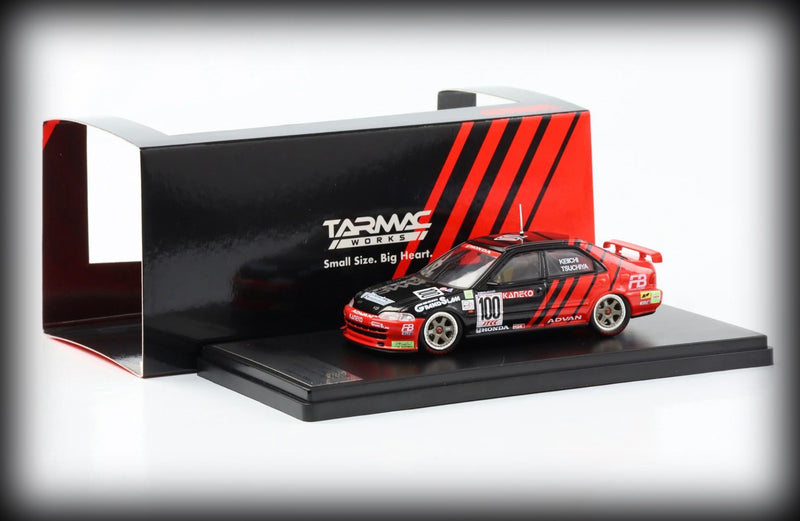 Laad de afbeelding in de Gallery-viewer, Honda Civic 1995 EG9 JTCC Nr.100 TARMAC WORKS 1:43
