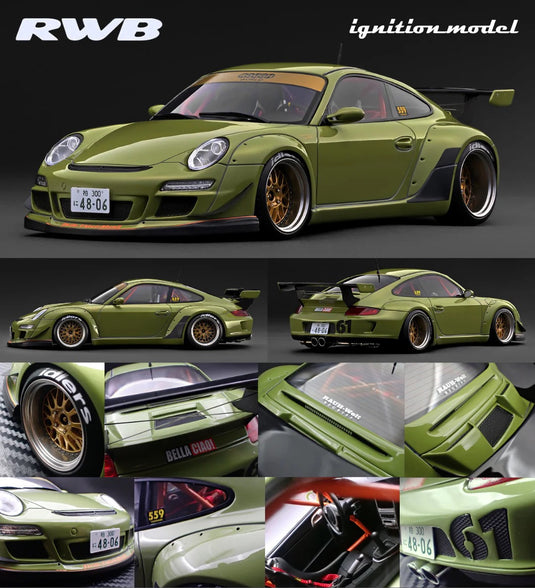 Porsche RWB 997 GROEN IGNITION MODEL 1:18