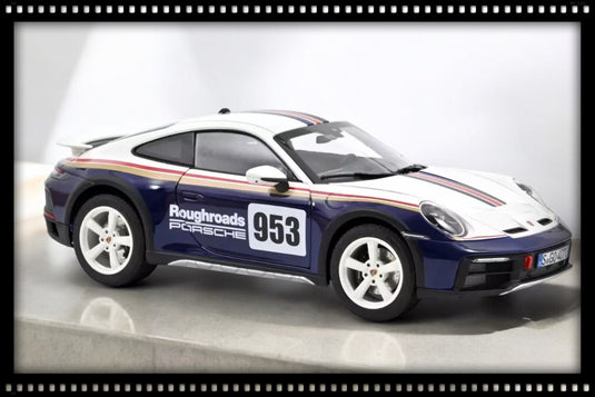 Porsche 911 Dakar 2023 Roughroads Blue/White/Gold/Red NOREV 1:18