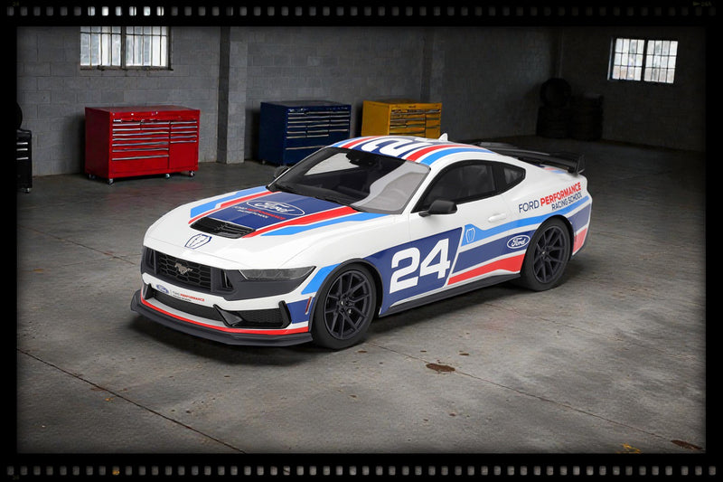 Laad de afbeelding in de Gallery-viewer, Ford MUSTANG DARK HORSE #24 FORD PERFORMANCE RACING SCHOOL 2025 TOP SPEED 1:18
