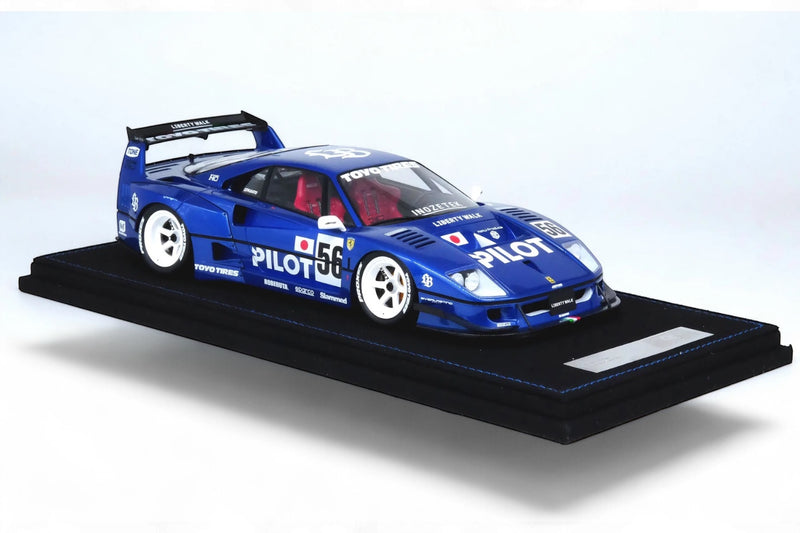 Chargez l'image dans la visionneuse de la galerie, Ferrari LBWK F40 Tokyo Salon 2023 Bleu/Blanc INNO18 Models 1:18
