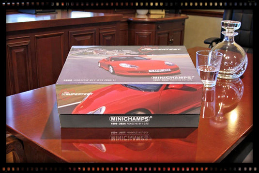 Porsche 911 GT3 1999 RED SPECIAL BOX ‼️LIMITED EDITION 525 pieces‼️ MINICHAMPS 1:43