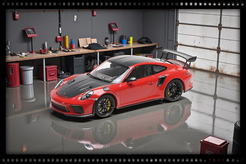 Laad de afbeelding in de Gallery-viewer, Porsche 911 (991.2) GT3 RS WEISSACH PAKKET 2019 ROOD MINICHAMPS 1:18
