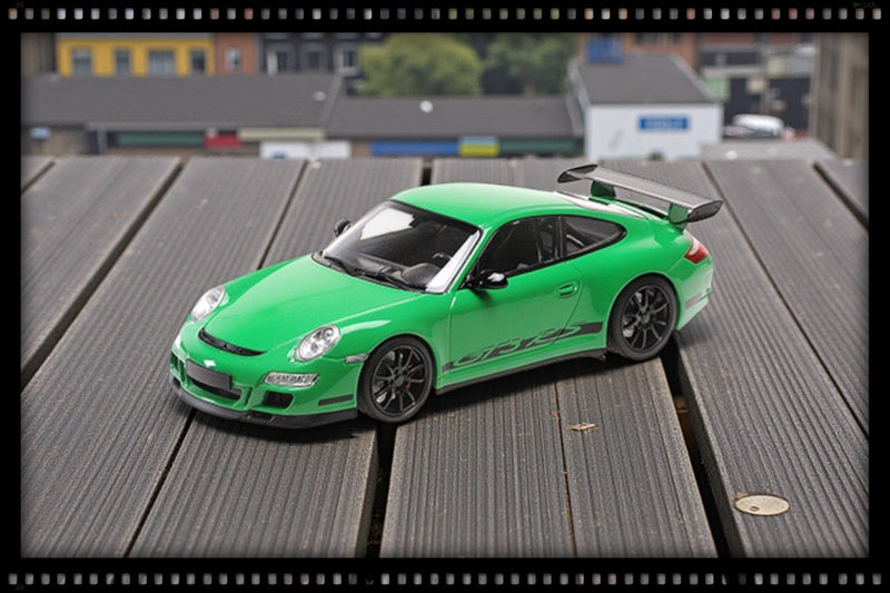 Laad de afbeelding in de Gallery-viewer, Porsche 911 (997.1) GT3 RS 2007 GROEN MINICHAMPS 1:18
