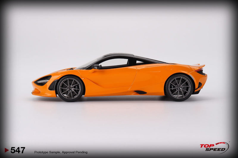 Chargez l&#39;image dans la visionneuse de la galerie, McLaren 750S MCLAREN 2023 (ORANGE) TOP SPEED 1:18
