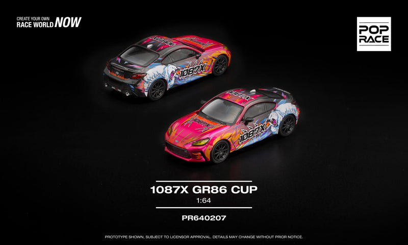 Laad de afbeelding in de Gallery-viewer, TOYOTA GR86 CUP 1087X POP RACE 1:64
