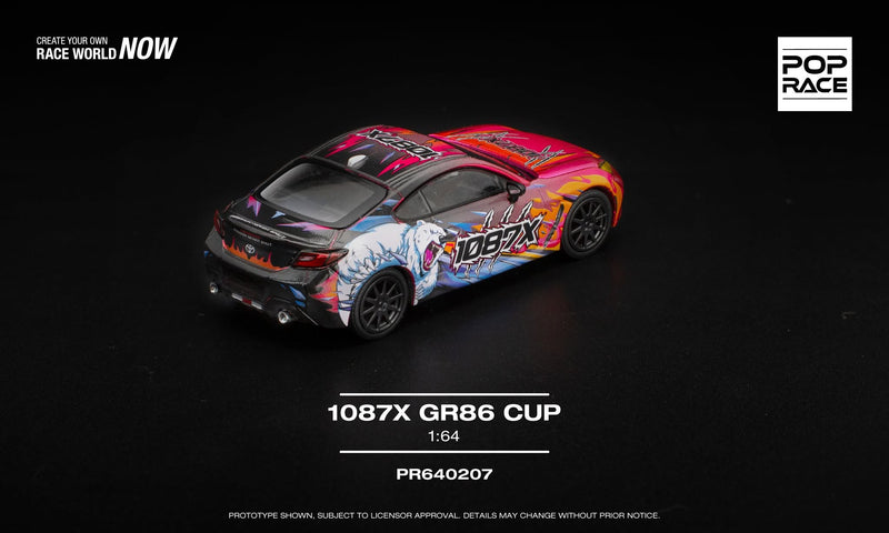 Laad de afbeelding in de Gallery-viewer, TOYOTA GR86 CUP 1087X POP RACE 1:64
