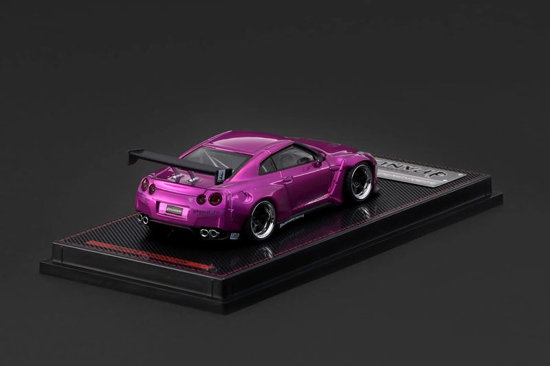 Chargez l'image dans la visionneuse de la galerie, NISSAN PANDEM R35 GT-R ROSE MÉTALLISÉ IGNITION MODEL 1:64
