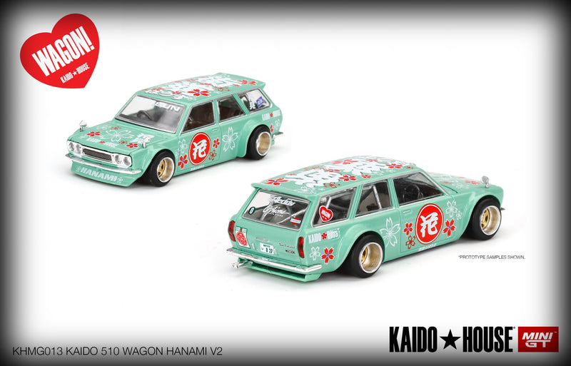 Laad de afbeelding in de Gallery-viewer, Datsun 510 Wagon *Hanami V2* Kaido House MINI GT 1:64
