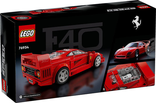 FERRARI F40 SUPERCAR ROOD LEGO SPEED CHAMPIONS