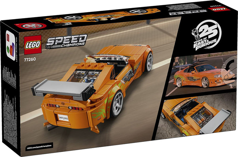 Load image into Gallery viewer, TOYOTA SUPRA MK4 ORANGE FAST&amp;FURIOUS LEGO SPEED CHAMPIONS
