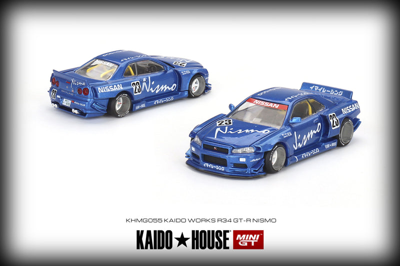 Chargez l&#39;image dans la visionneuse de la galerie, Nissan Skyline GT-R (R34) Kaido Works V3 Kaido House MINI GT 1:64
