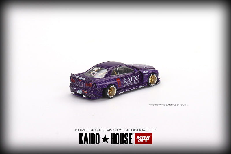 Chargez l&#39;image dans la visionneuse de la galerie, Nissan Skyline GT-R (R34) V1 Kaido House MINI GT 1:64
