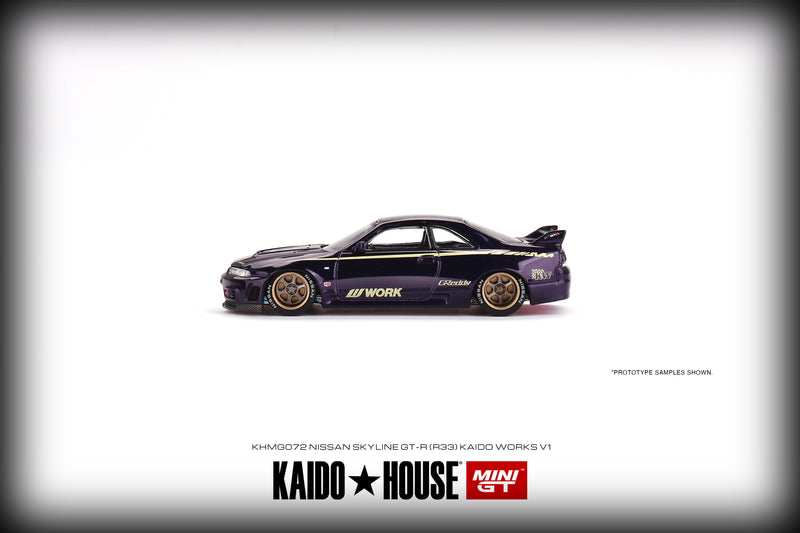 Chargez l&#39;image dans la visionneuse de la galerie, Nissan Skyline GT-R R33 Kaido Works V1 MINI GT 1:64
