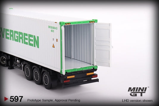 Western Star 49X with 40ft Reefer Container EVERGREEN (LHD) MINI GT 1:64