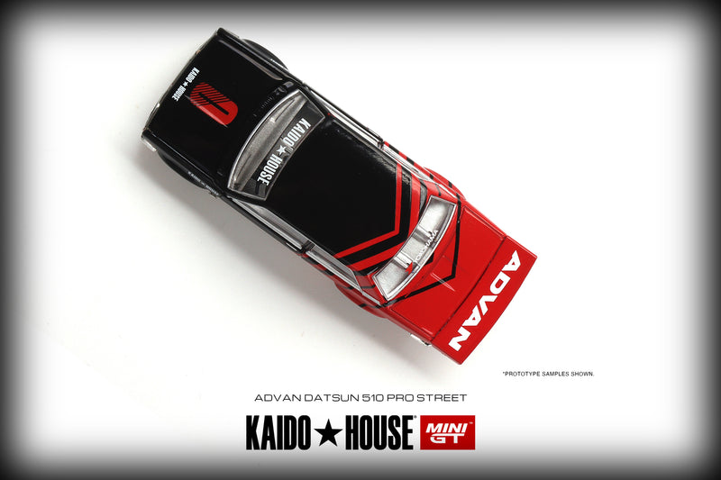 Load image into Gallery viewer, Datsun 510 Pro Street *Advan* Kaido House MINI GT 1:64
