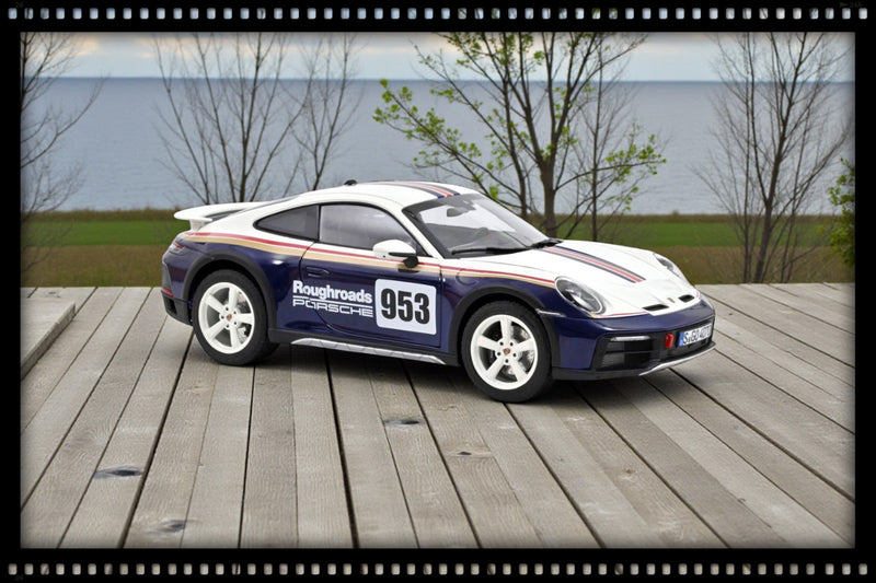 Load image into Gallery viewer, Porsche 911 Dakar 2023 Roughroads Blue/White/Gold/Red NOREV 1:18
