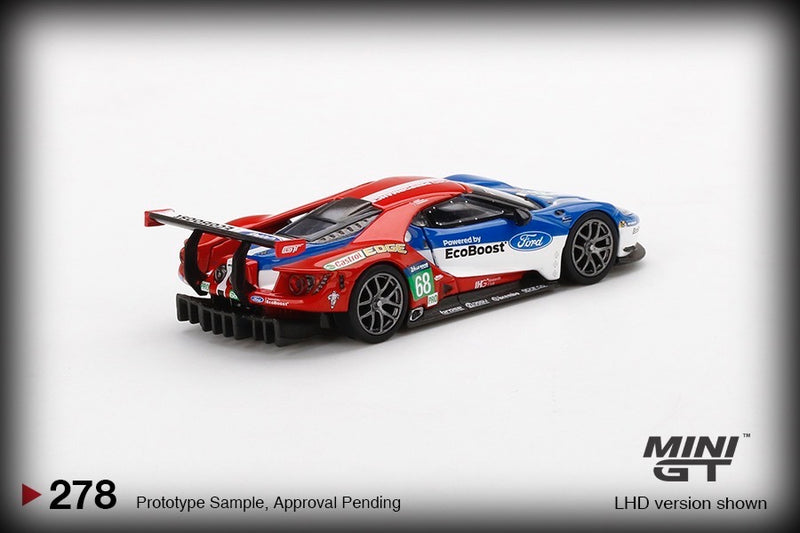 Laad de afbeelding in de Gallery-viewer, Ford GT LMGTE Pro #68 24H Le Mans Class Winner, Ford Chip Ganassi Team USA 2016 (LHD) MINI GT 1:64

