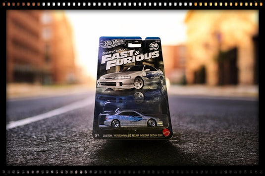 Honda ACURA INTEGRA Berline GSR Argenté Customiser HOT WHEELS 1:64