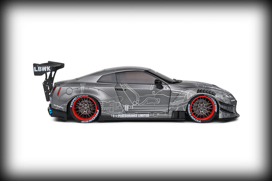 Nissan GT-R (R35) W/ LIBERTY WALK BODY KIT 2.0 CATALOGUE DESIGN 2020 SOLIDO 1:18