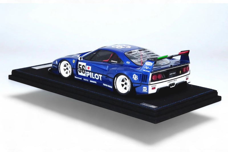 Chargez l'image dans la visionneuse de la galerie, Ferrari LBWK F40 Tokyo Salon 2023 Bleu/Blanc INNO18 Models 1:18
