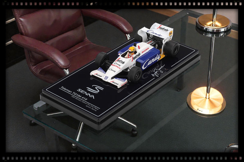 Laad de afbeelding in de Gallery-viewer, Toleman TG184 #19 AYRTON SENNA MONACO GRAND PRIX 2E PLAATS 1984 TSM Model 1:43
