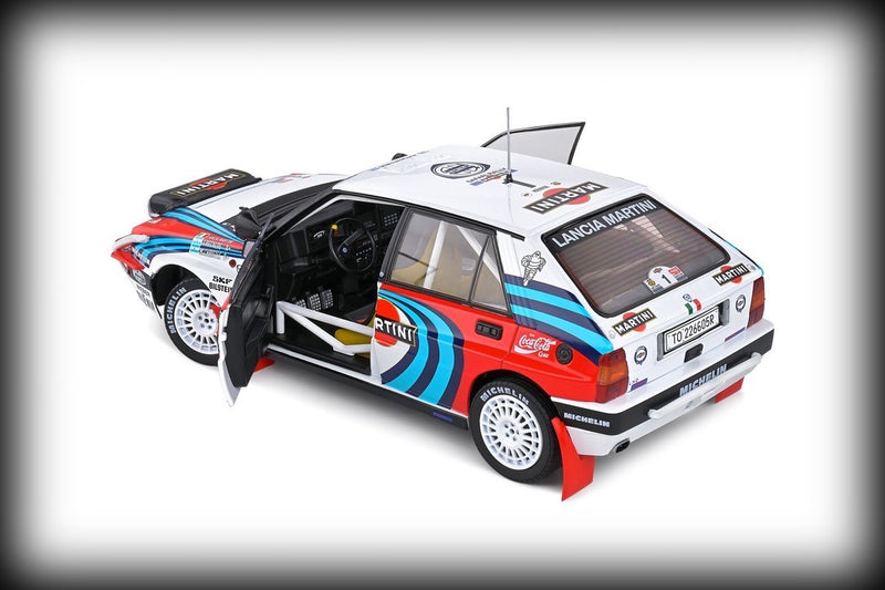 Laad de afbeelding in de Gallery-viewer, Lancia DELTA HF INTEGRALE SAFARI RALLYE KENYA 1991 SOLIDO 1:18
