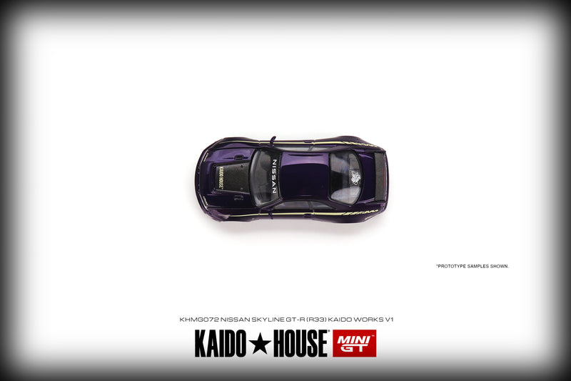 Chargez l&#39;image dans la visionneuse de la galerie, Nissan Skyline GT-R R33 Kaido Works V1 MINI GT 1:64

