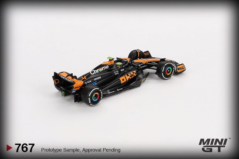 Load image into Gallery viewer, McLaren MCL60 #4 LANDO NORRIS JAPANESE GP 2ND PLACE 2023 (LHD) MINI GT 1:64
